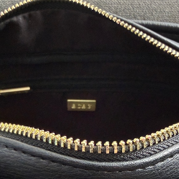 BCBG Black Shoulder Bag with Gold Accents - Picture 2 of 4
